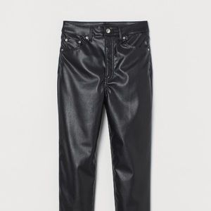 H&M Faux Leather Pants. Size 10